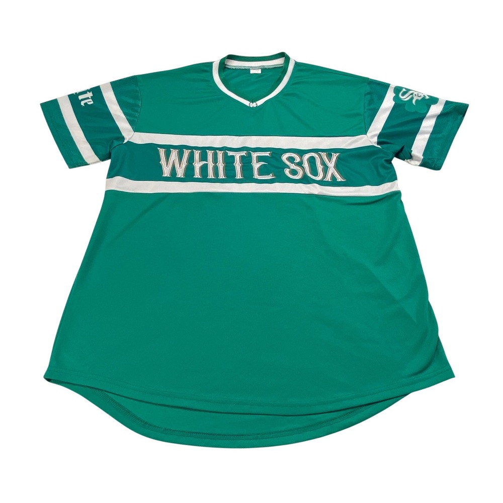 Chicago White Sox St Patricks Day men's XL Jersey Green Miller Lite
